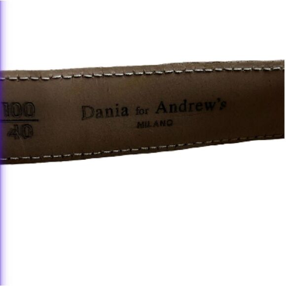 Vera Pelle Belt Genuine Leather Made in Italy 100/40 Dania for Andrew’s - Picture 7 of 8